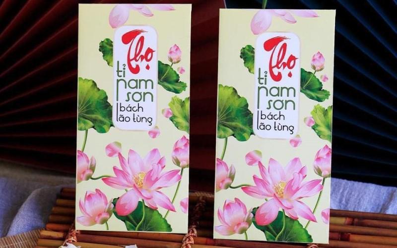 Bao lì xì chữ Phúc - Lộc - Thọ kiểu chữ thư pháp và nền hoa văn