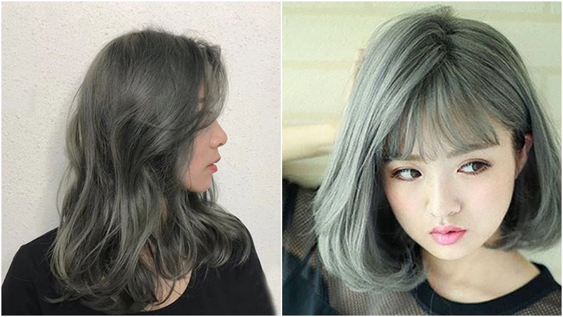 Tóc rêu khói ánh kim