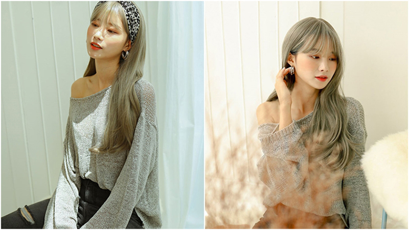 Tóc rêu khói xám