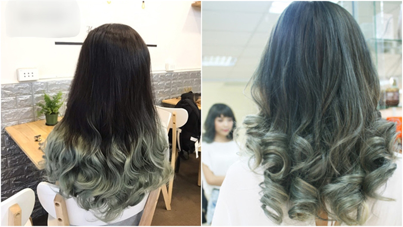 Tóc ombre rêu khói