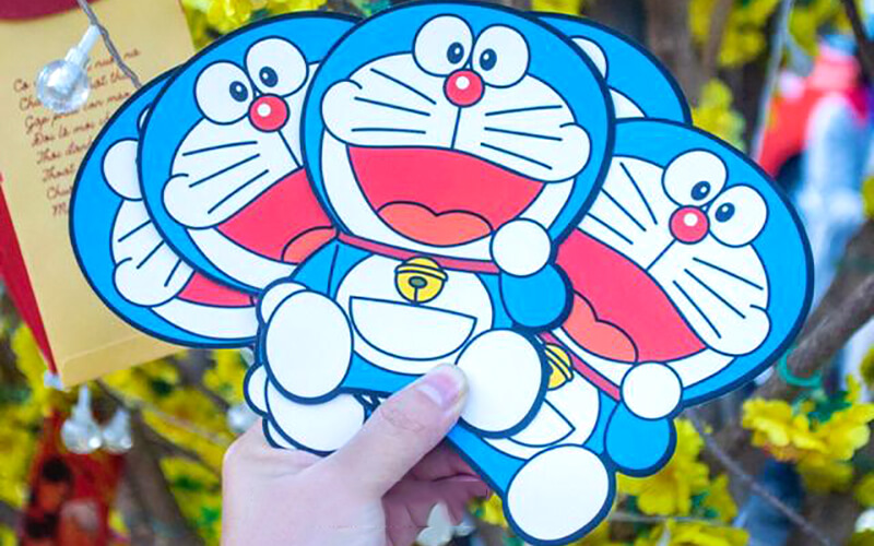 Bao lì xì mèo máy Doraemon