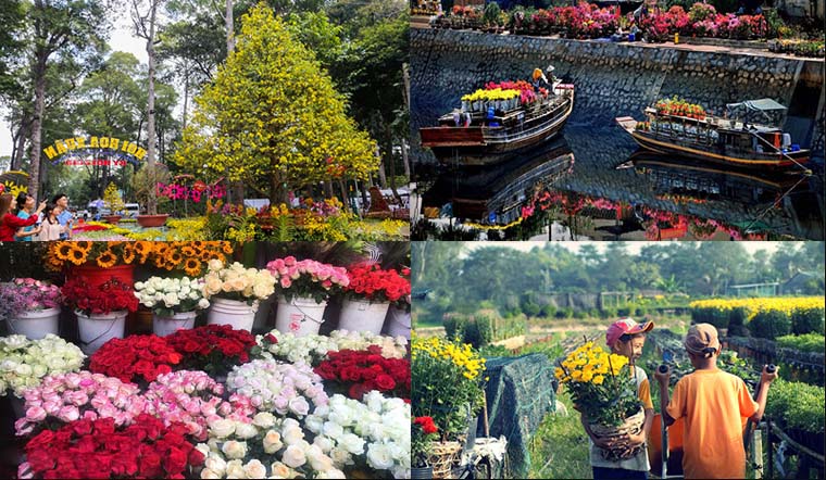 Tổng hợp 7 chợ hoa xuân cực đẹp, đủ mọi loại hoa ở TP.HCM