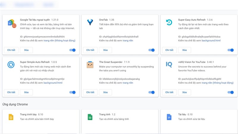 RAM để sử dụng Chrome