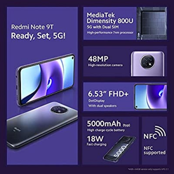 Redmi Note 9T lộ thông số cấu hình Redmi Note 9T lộ thông số cấu hình