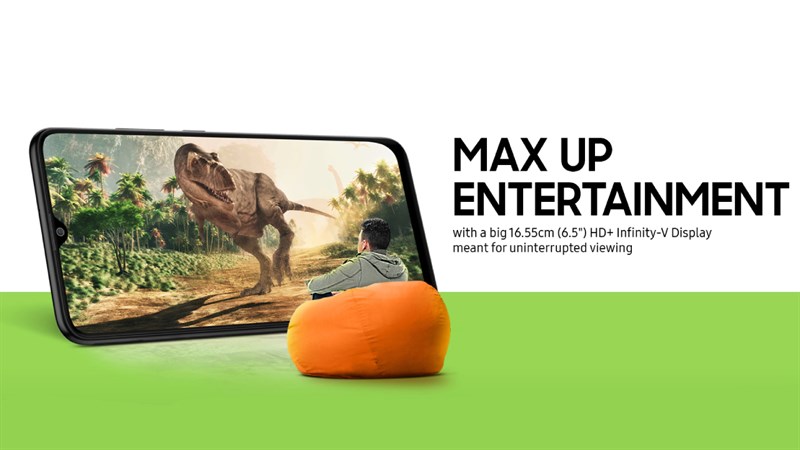 Samsung Galaxy M021 được trang bị màn hình 6.5 inch