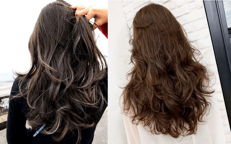 Top 16 Kiểu tóc layer nữ dài xoăn nhẹ uốn đuôi mái bay