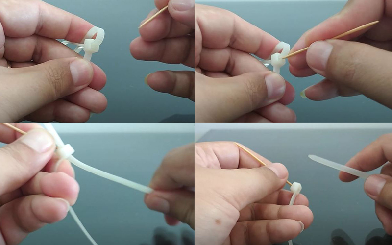 3 cách tháo dây rút nhựa cực gọn mà không phải ai cũng biết