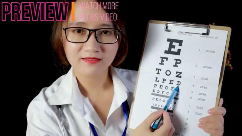 Eye examination with Dr. Yen Bingo