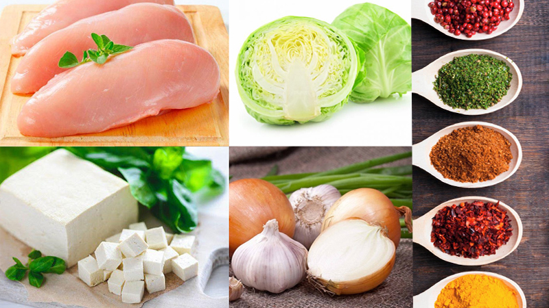 Nguyên liệu làm bánh bao ăn kiêng Nguyên liệu làm bánh bao ăn kiêng