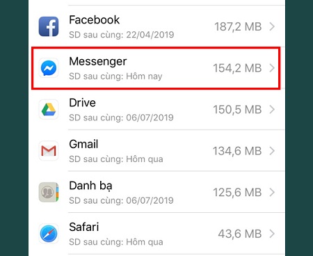 Ứng dụng Messenger bị lỗi và cách khắc phục những lỗi thường gặp > Cách khắc phục lỗi messenger trên điện thoại Iphone