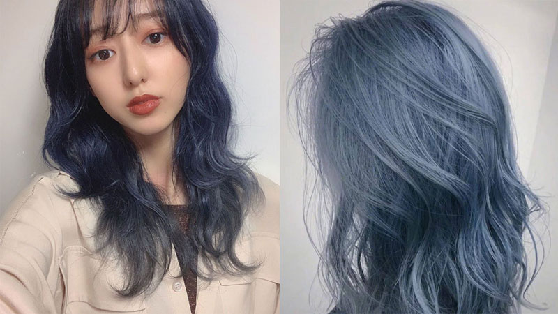 Kiểu tóc màu xanh khói trendy: Bạn muốn trông nổi bật và sành điệu với kiểu tóc màu xanh khói trendy? Hãy xem qua bức hình để khám phá những kiểu tóc đẹp mắt này nhé!