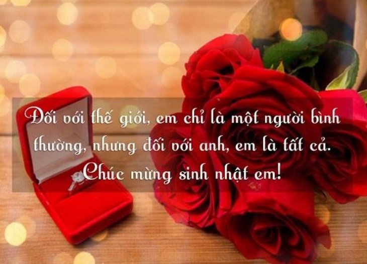 Lòi chúc sinh nhật dành cho người yêu