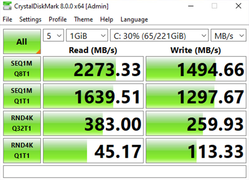 Đo tốc độ đọc ghi của ổ cứng bằng Crystal Diskmark