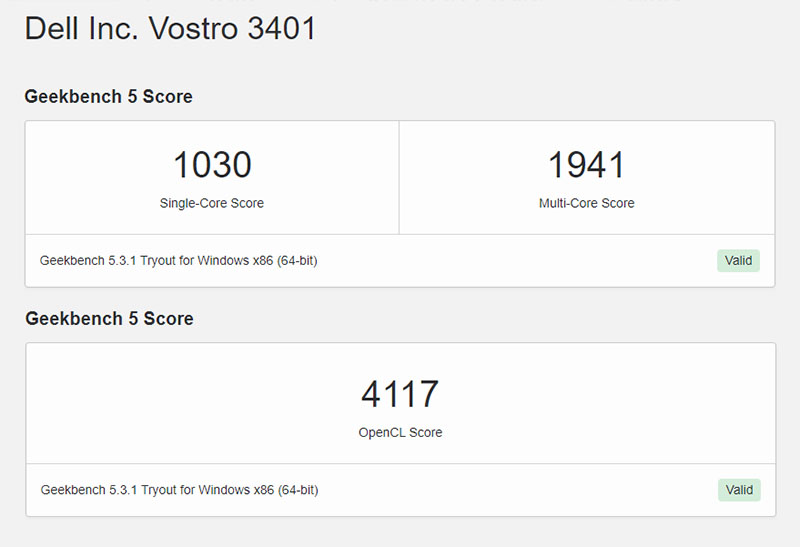 Đo CPU của laptop bằng Geekbench 5