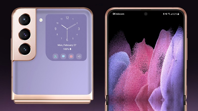 Galaxy Z Flip 3 lộ ảnh render cực đẹp: Cụm camera giống Galaxy S21, màn hình phụ lớn hơn, còn gì nữa không?