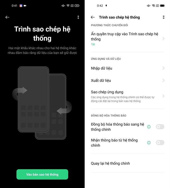 Trình sao chép hệ thống cho phép sử dụng 1 điện thoại như 2 trên ColorOS 11 Trình sao chép hệ thống cho phép sử dụng 1 điện thoại như 2 trên ColorOS 11