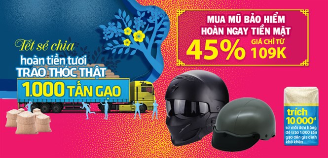 Top 10 mũ bảo hiểm giảm SỐC đến 45%, giá từ 109K rẻ đến ngỡ ngàng