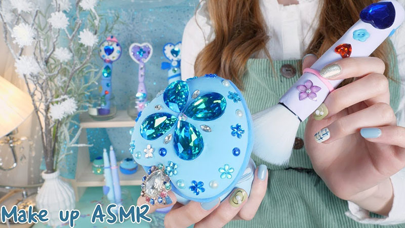 ASMR Doing your winter Makeup