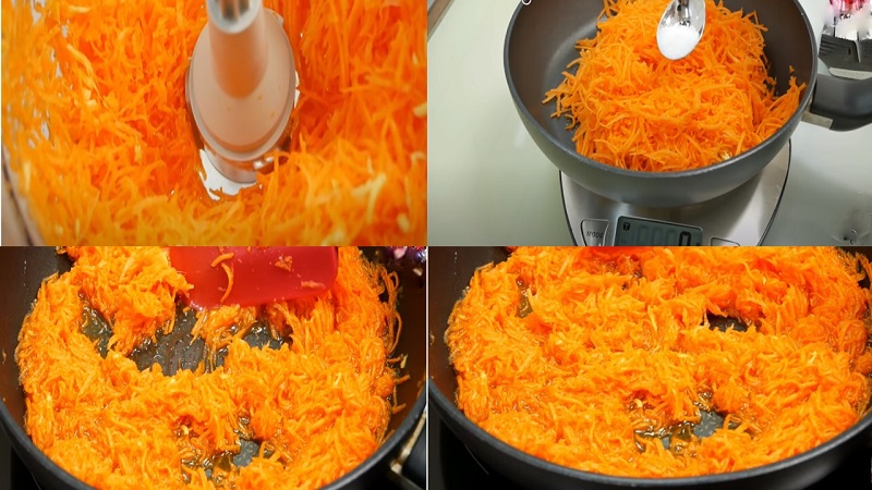 Cách làm bánh dừa cà rốt đơn giản không cần lò nướng cực ngon