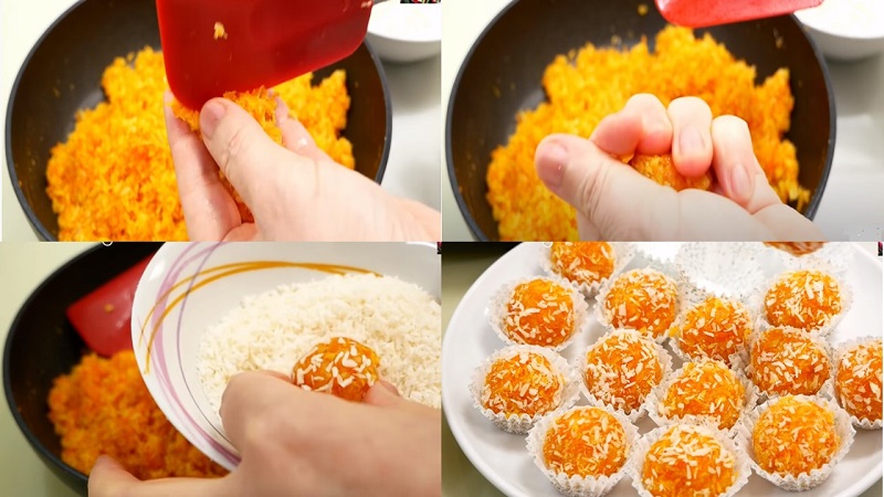 Cách làm món bánh dừa cà rốt