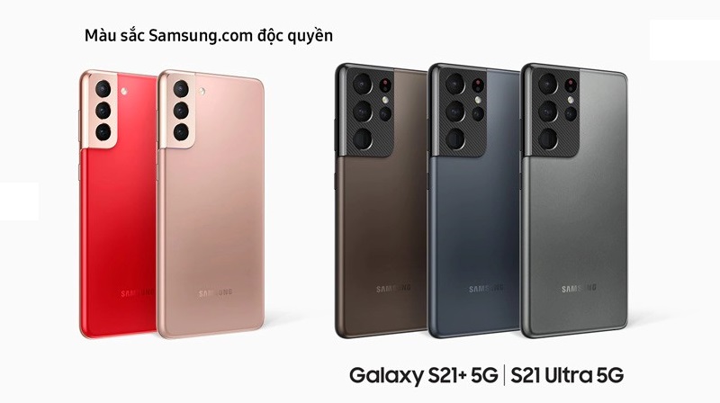 Màu sắc dòng Galaxy S21 độc quyền tại Samsung