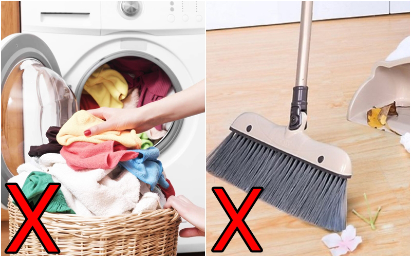 Kiêng giặt quần áo và quét nhà đầu năm
