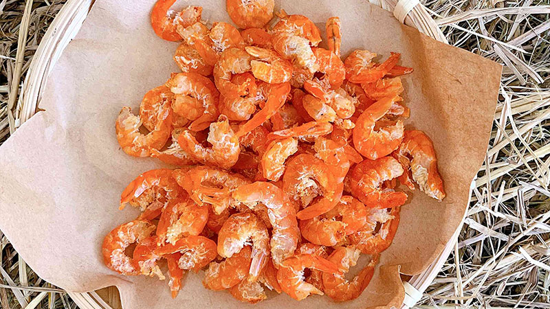 How to make dried shrimp with an oil-free fryer is very easy