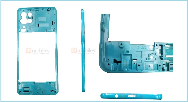 Xuất hiện hình ảnh thực tế bộ khung của Samsung Galaxy F62, hé lộ thiết kế với cụm 4 camera hình vuông mặt sau