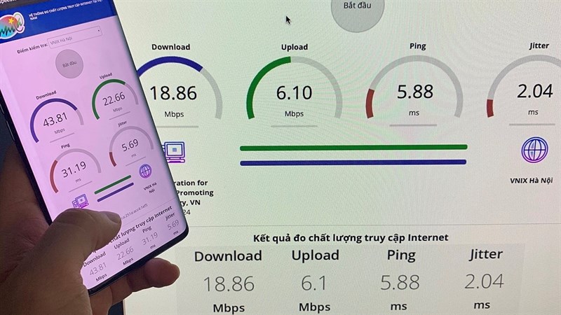 Tốc độ internet Việt Nam trong những ngày đức cáp