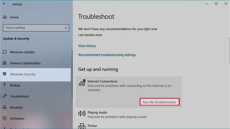 Sửa internet trên máy tính