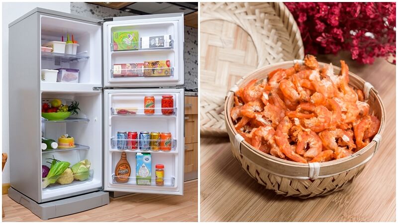 Store dried shrimp in the fridge