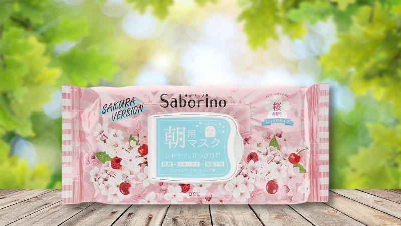 Mặt nạ dưỡng ẩm buổi sáng hoa anh đào Saborino