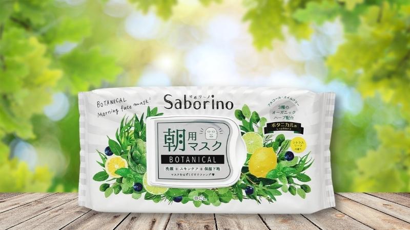 Mặt nạ dưỡng ẩm buổi sáng hương thảo mộc Saborino