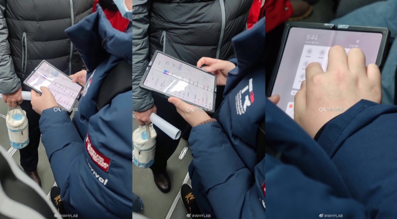 Smartphone màn hình gập của Xiaomi bất ngờ xuất hiện trên tàu điện ngầm, tiết lộ một phần thiết kế và giao diện phần mềm