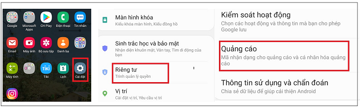 Không nhận thông báo từ Samsung