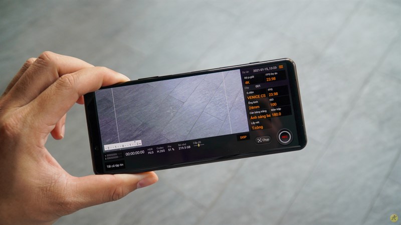 Ứng dụng Cinema Pro trên Xperia 5 Mark II Ứng dụng Cinema Pro trên Xperia 5 Mark II