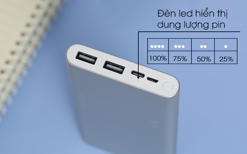 10.000 mAh Xiaomi Mi 18W Polymer Power Bank Sạc nhanh Power Bank 3 10.000 mAh Xiaomi Mi 18W Polymer Power Bank Sạc nhanh Power Bank 3