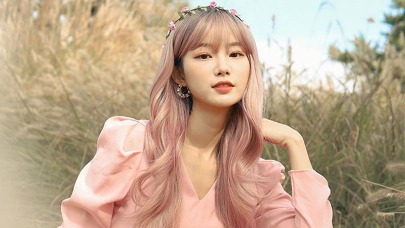 Tóc hồng pastel ombre