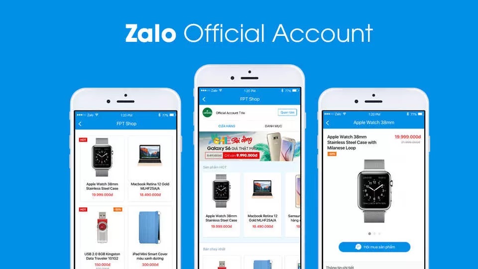 Zalo OA, tạo Zalo OA: Bằng cách tạo một Zalo OA, bạn sẽ có thể tiếp cận một lượng khách hàng tiềm năng đông đảo. Zalo OA mang lại rất nhiều lợi ích cho việc kinh doanh của bạn, chẳng hạn như truyền tải thông tin sản phẩm một cách nhanh chóng và tiện lợi.