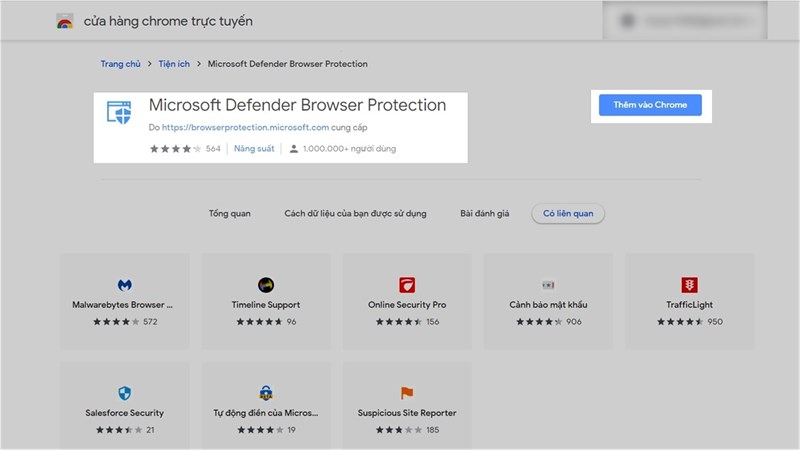 Tiện ích Windows Defender