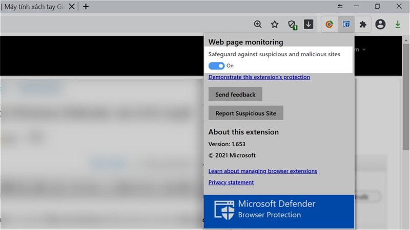 Tiện ích Windows Defender