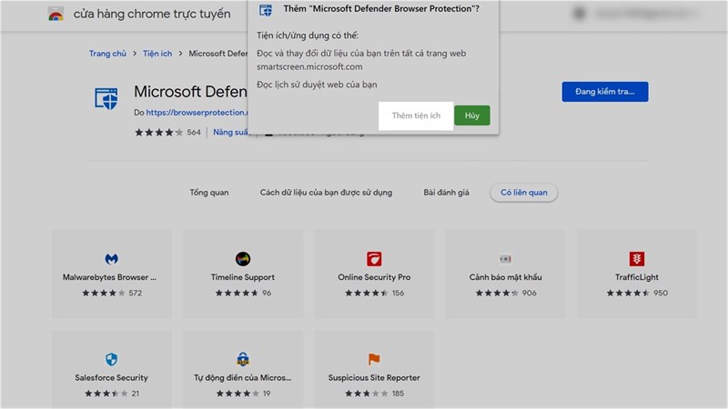 Tiện ích Windows Defender