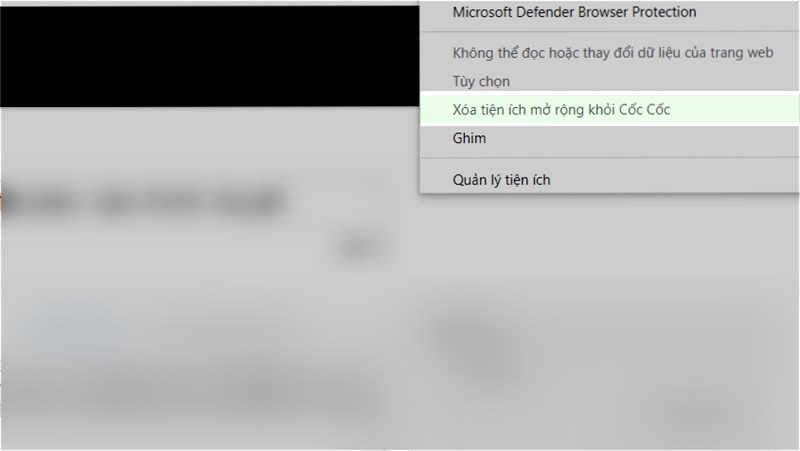 Tiện ích Windows Defender