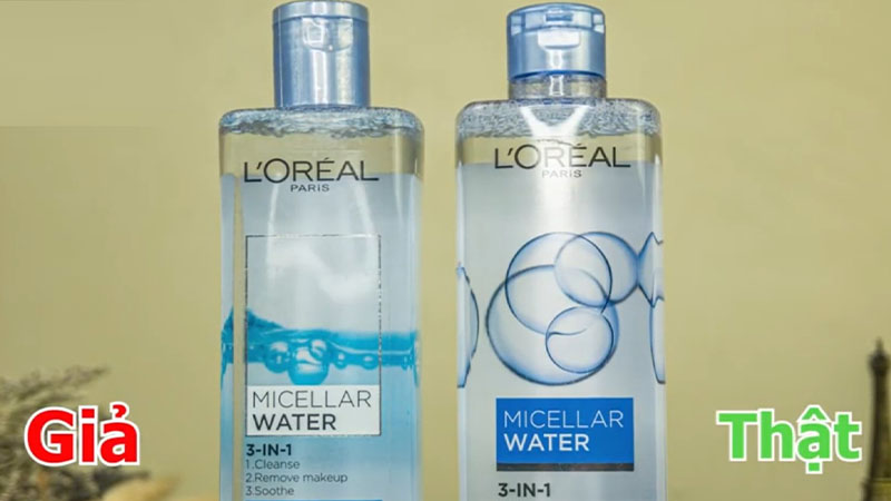 Cách phân biệt nước tẩy trang L'Oreal thật giả