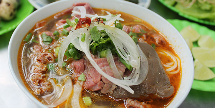 Món bún bò ở Đà Lạt