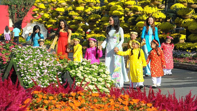  Hội hoa xuân công viên Tao Đàn
