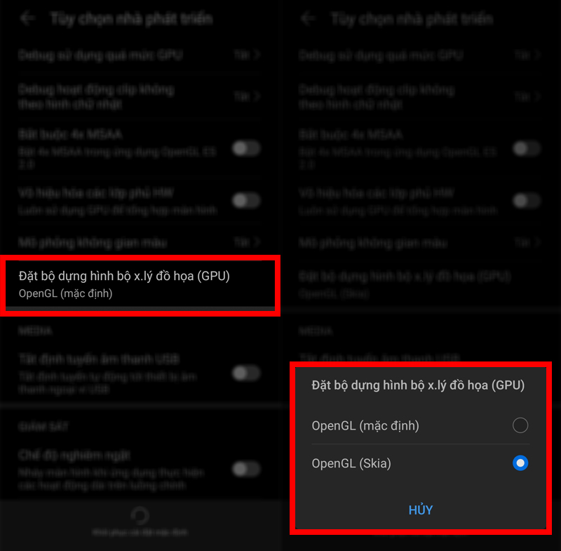 Đặt kết xuất đồ họa GPU Đặt kết xuất đồ họa GPU
