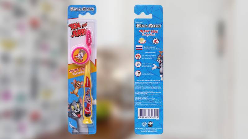 Bàn chải cho bé 2 - 6 tuổi Oral-Clean Crazy Kids lông mềm Bàn chải cho bé 2 - 6 tuổi Oral-Clean Crazy Kids lông mềm