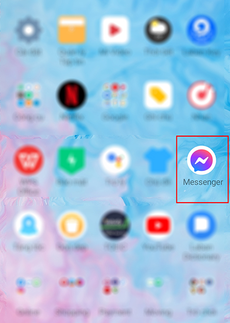 Hướng dẫn bật, tắt bong bóng chat Messenger trên điện thoại Android > Vào ứng dụng Messenger