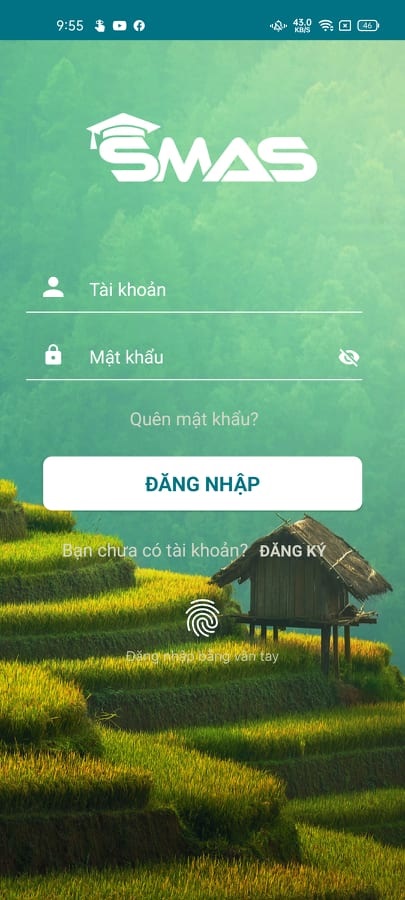 Đăng nhập SMAS trên  điện thoại